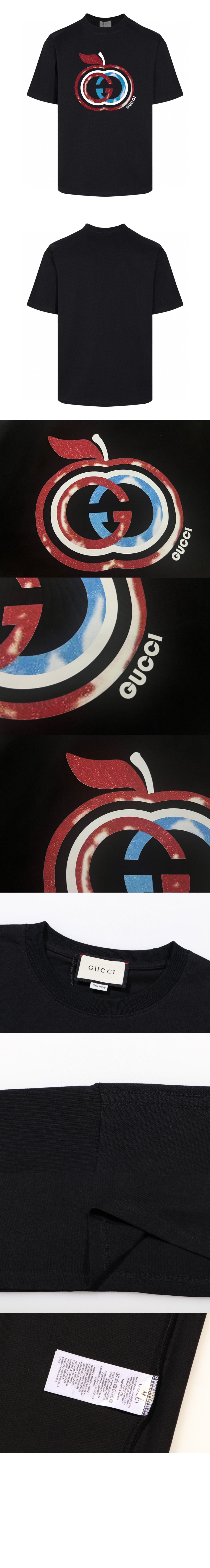 구찌 로고 프린트 반팔