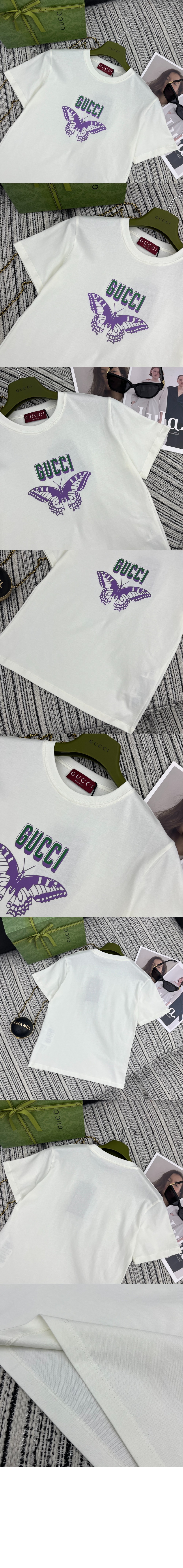 구찌 로고 프린트 반팔