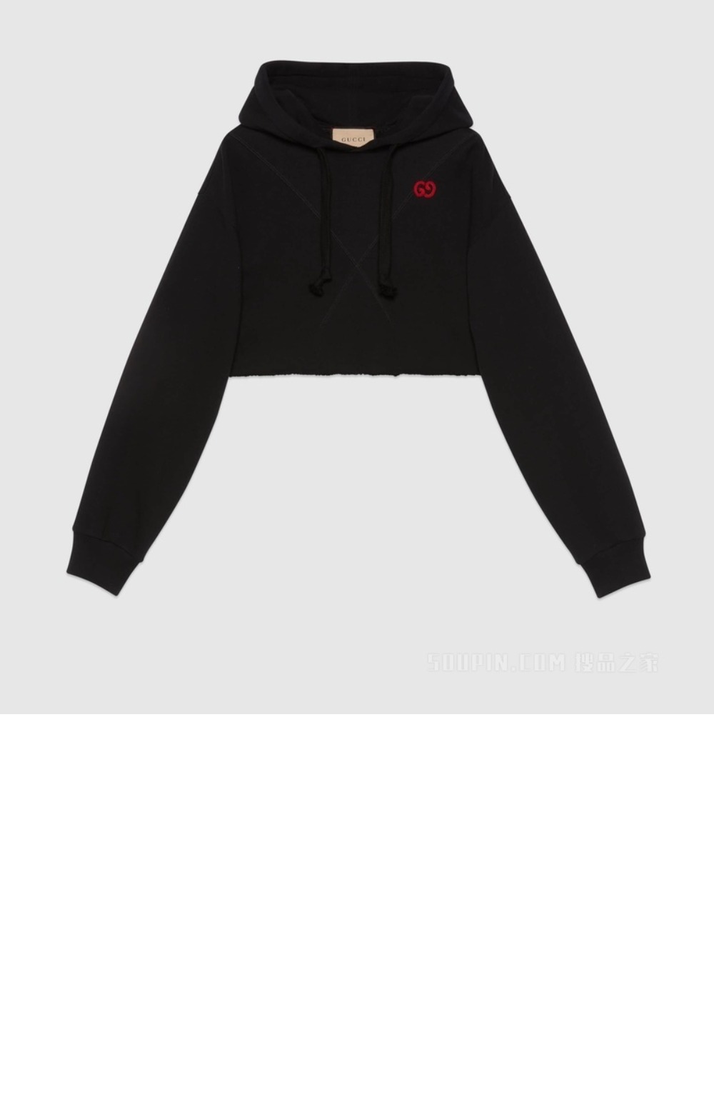 구찌 로고 후드 긴팔
