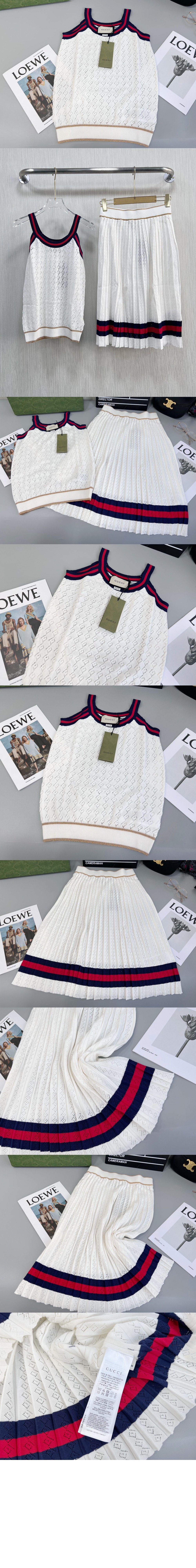 구찌 니트 크롭