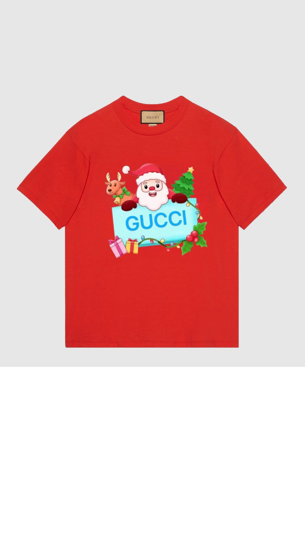 구찌 프린트 면 티셔츠