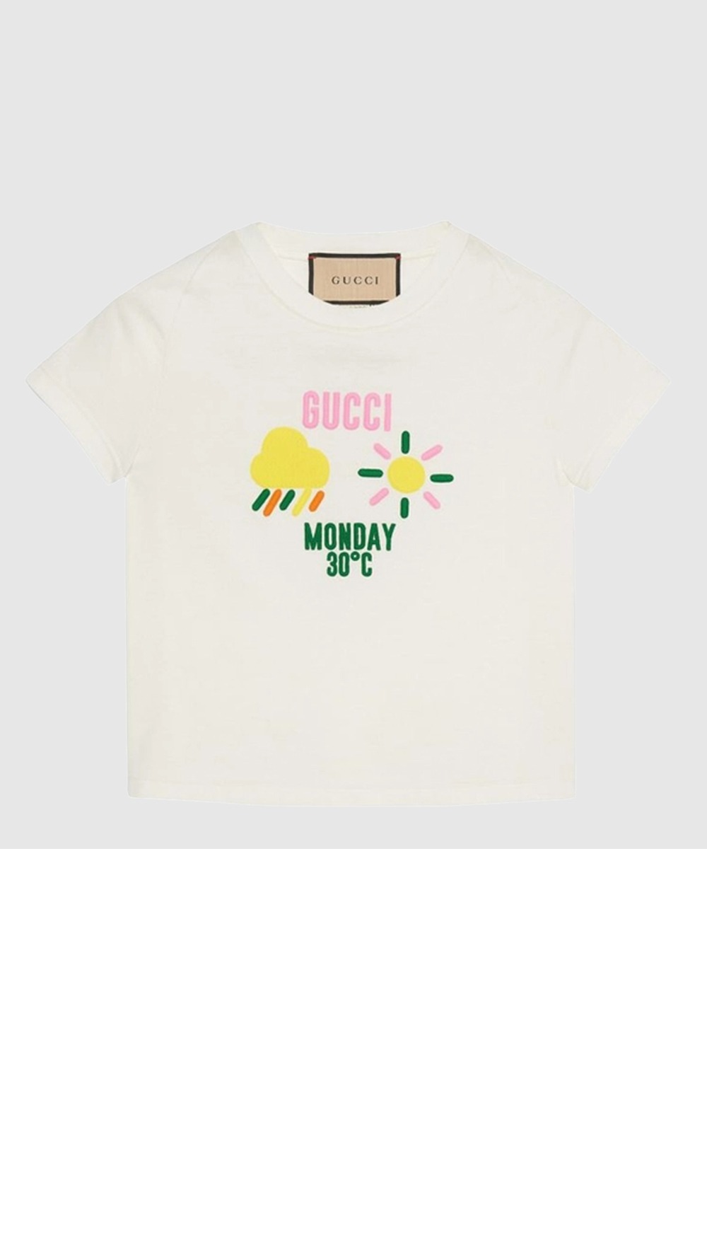 구찌 프린트 면 티셔츠