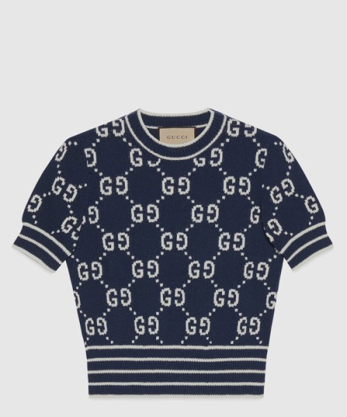 구찌 니트 크롭