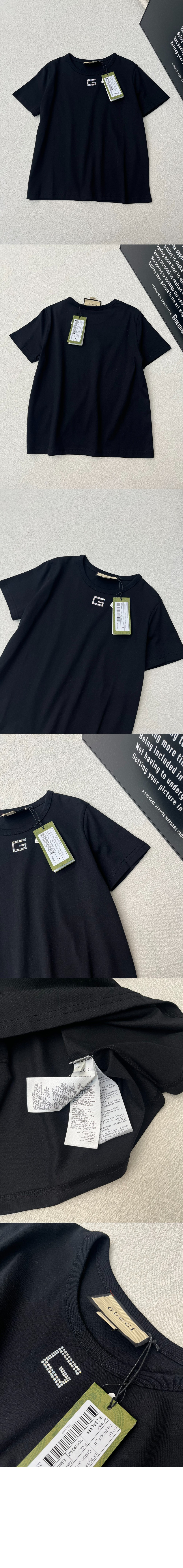 구찌 프린트 면 티셔츠