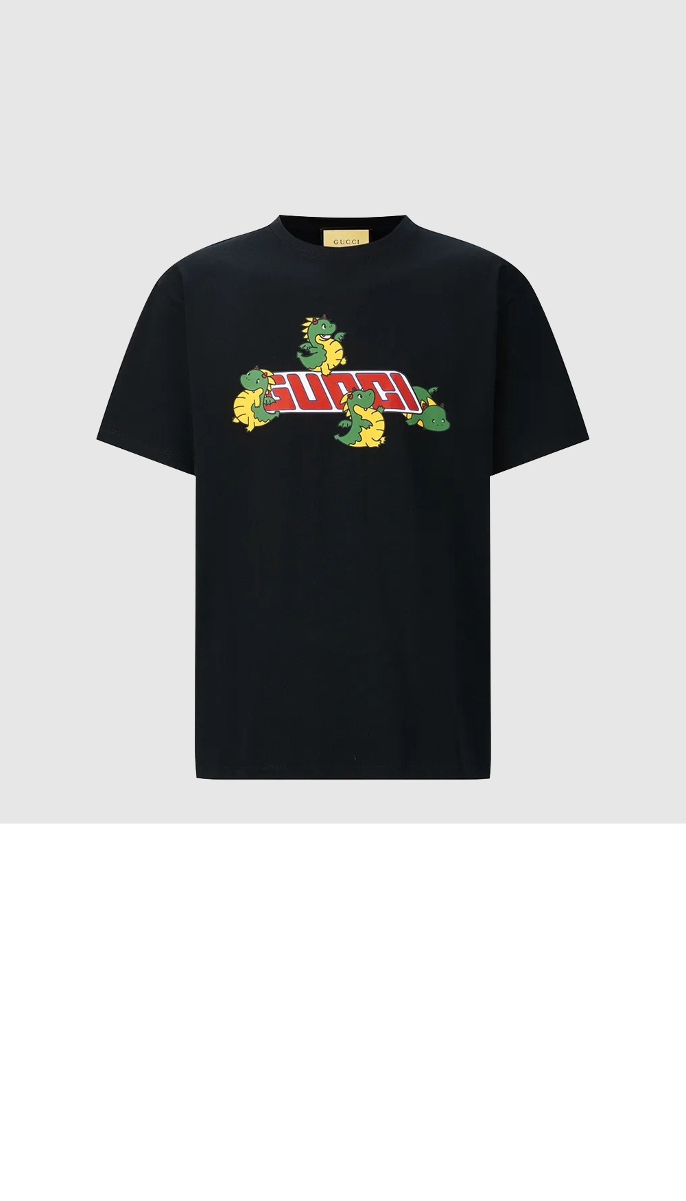 구찌 프린트 면 티셔츠