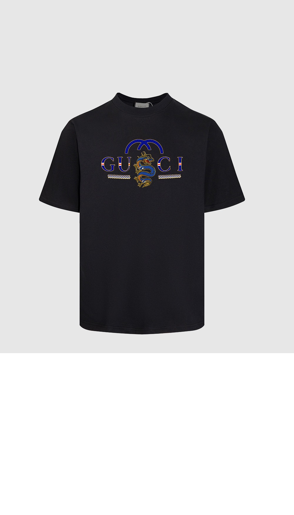 구찌 프린트 면 티셔츠