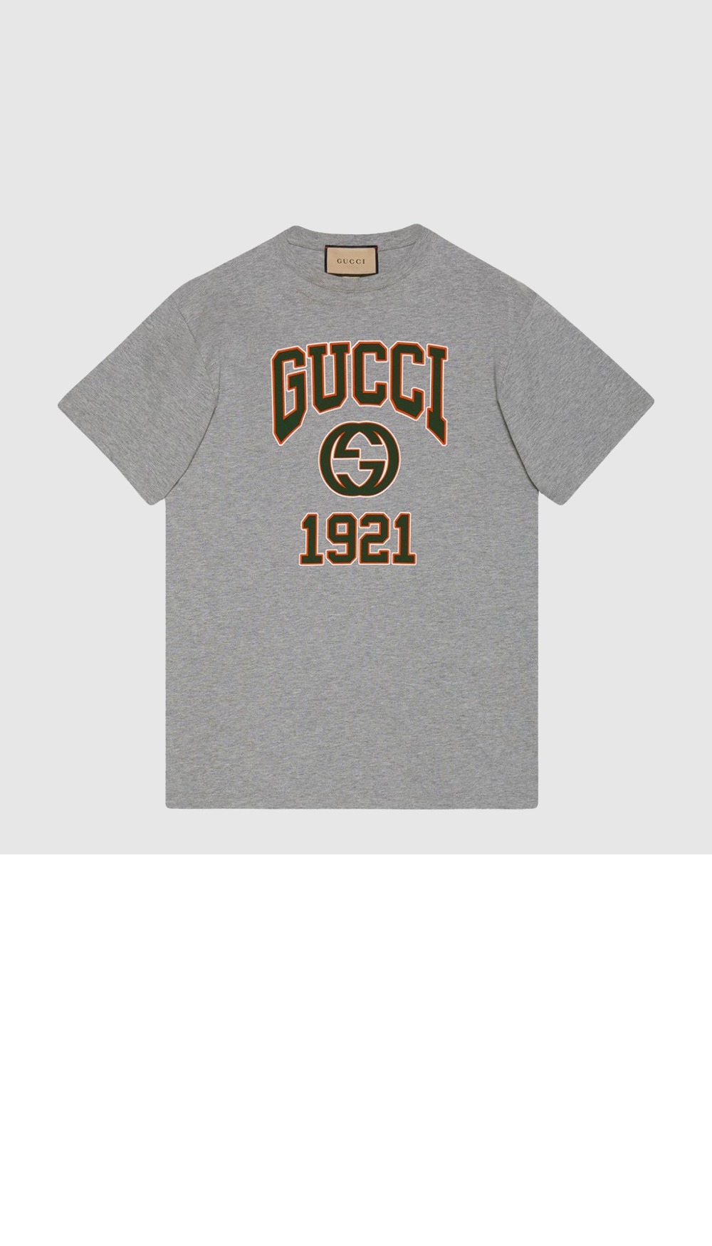 구찌 프린트 면 티셔츠