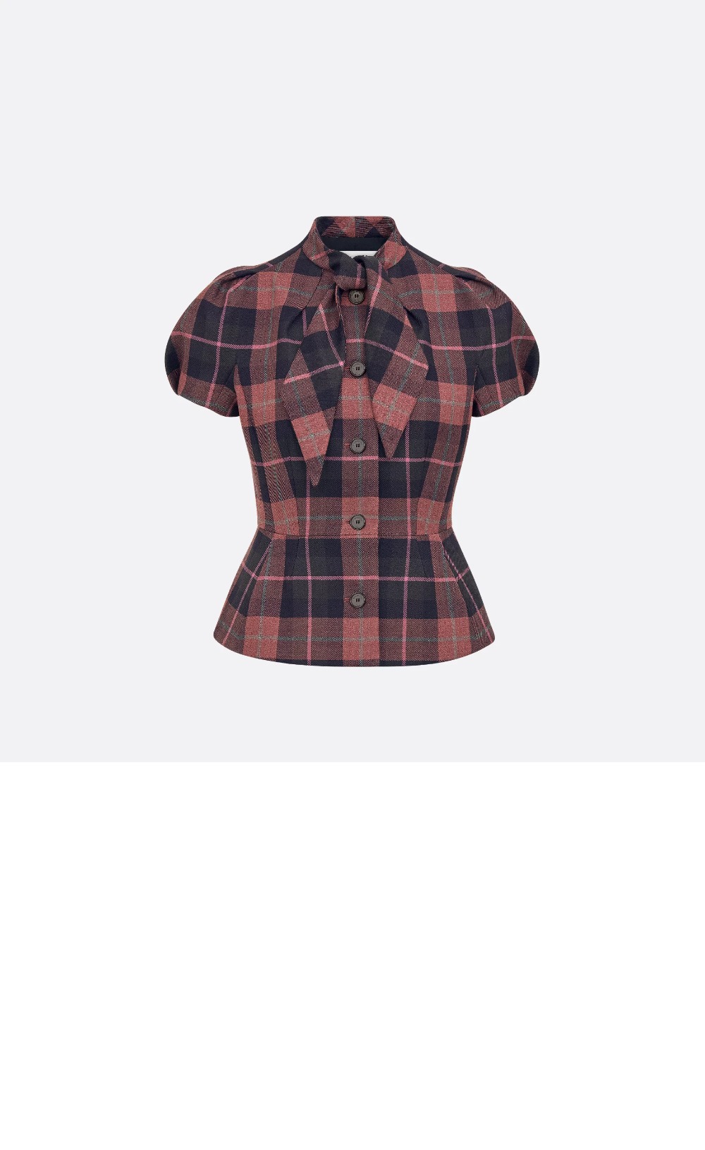 디올 피티드 반소매 재킷