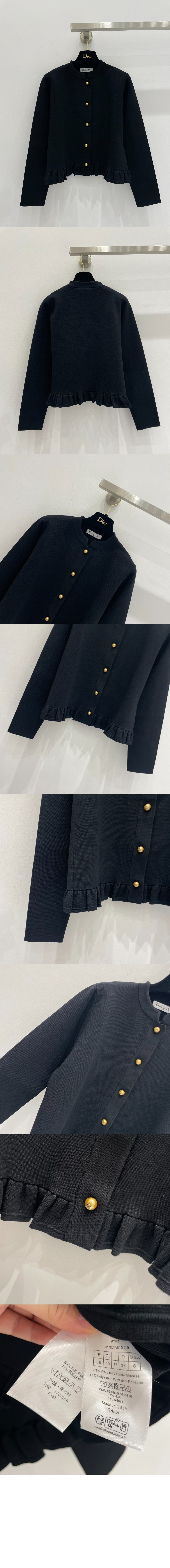 디올 프린트 니트 톱