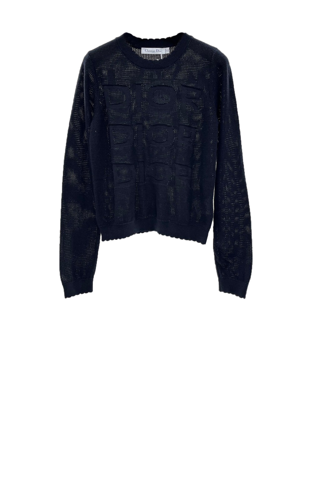 디올 로고 니트 상의