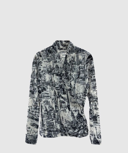 디올 로고 니트 상의