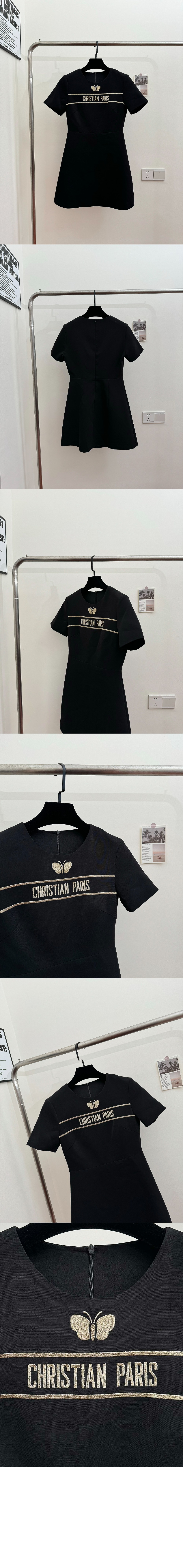 디올 플라워 프린트 원피스