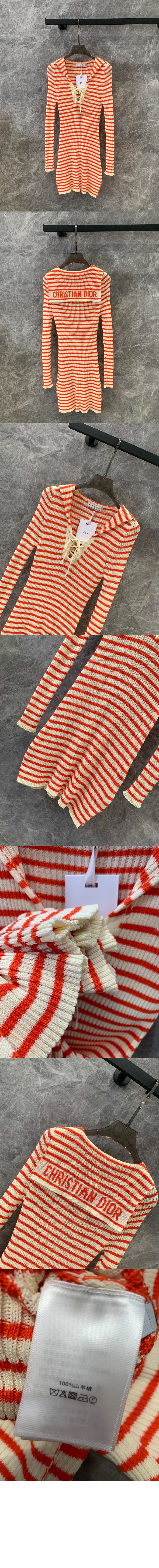 디올 플라워 프린트 원피스