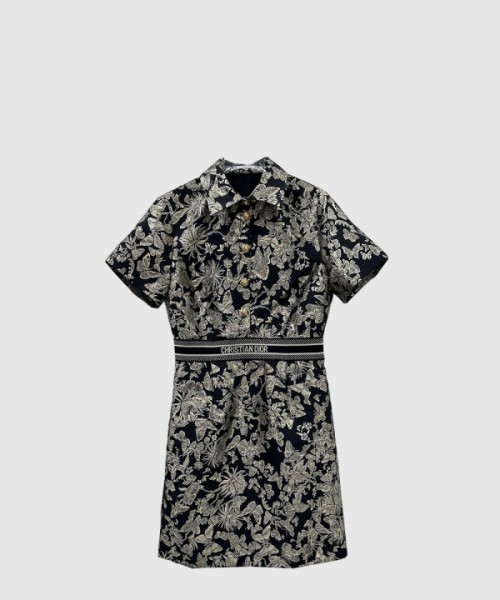 디올 플라워 프린트 원피스