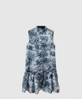 디올 플라워 프린트 원피스