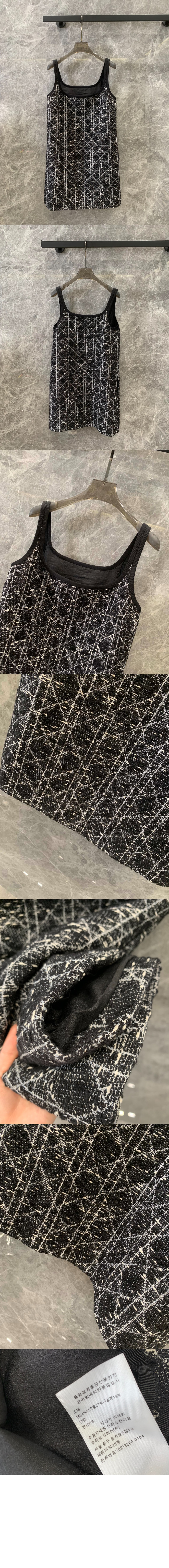 디올 플라워 프린트 원피스