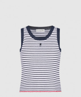 디올 로고 프린트 반팔