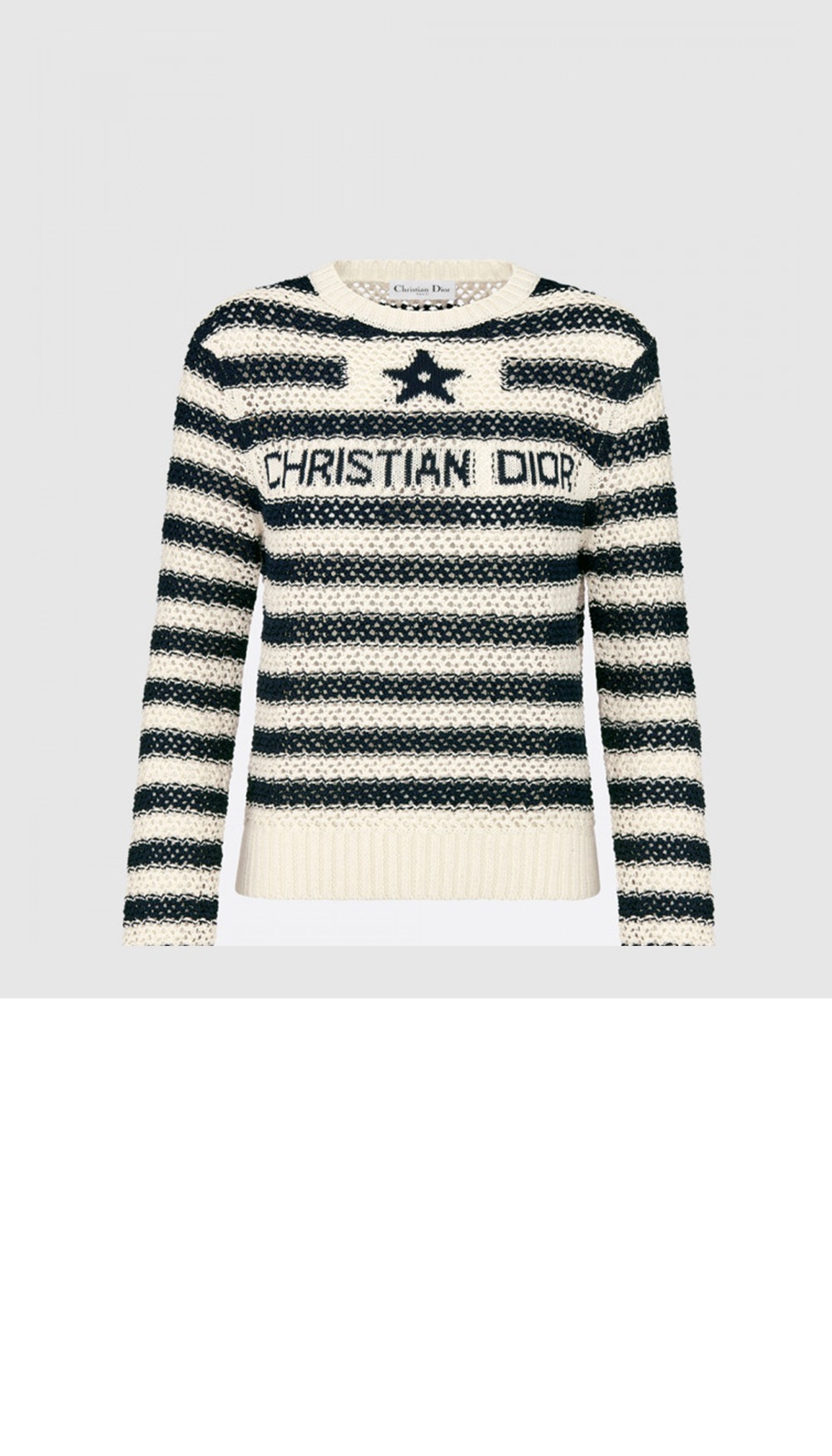 디올 플라워 코튼 톱