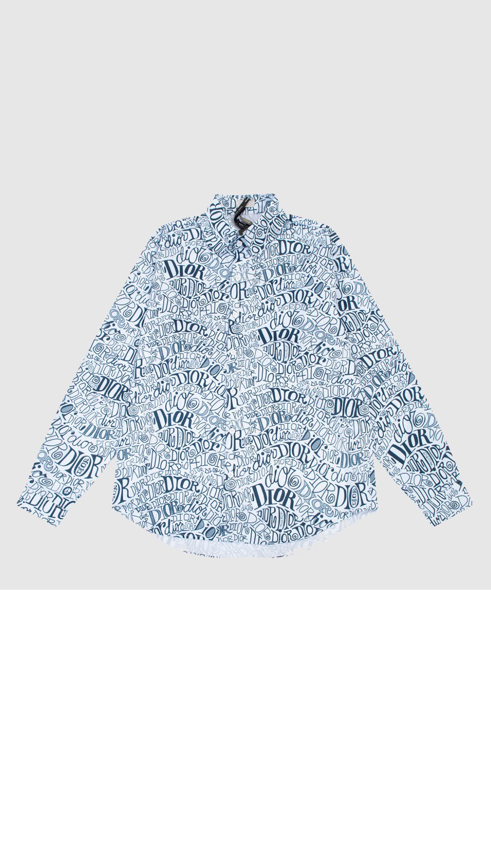 디올 로고 셔츠