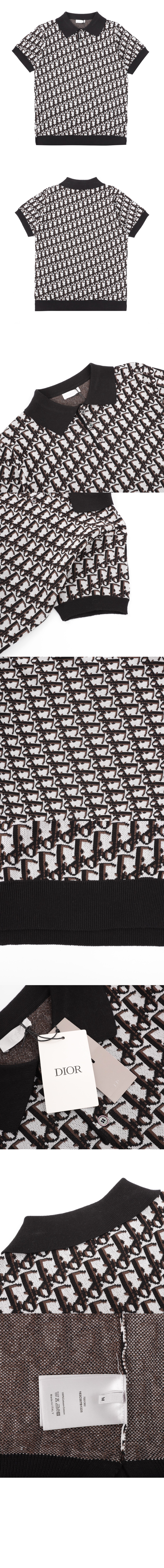 디올 폴로 프린트 폴로 셔츠