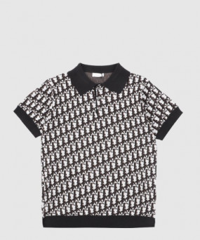 디올 폴로 프린트 폴로 셔츠