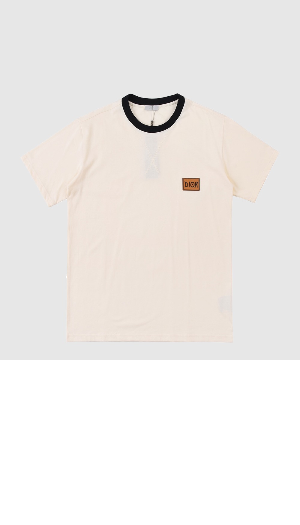디올 로고 프린트 반팔