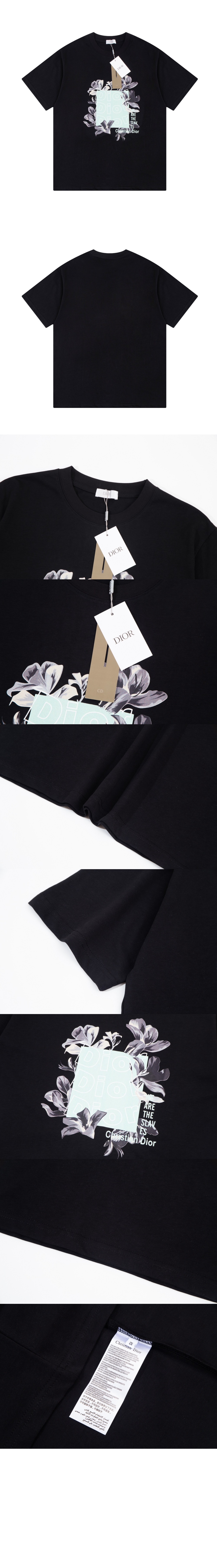 디올 플라워 코튼 톱