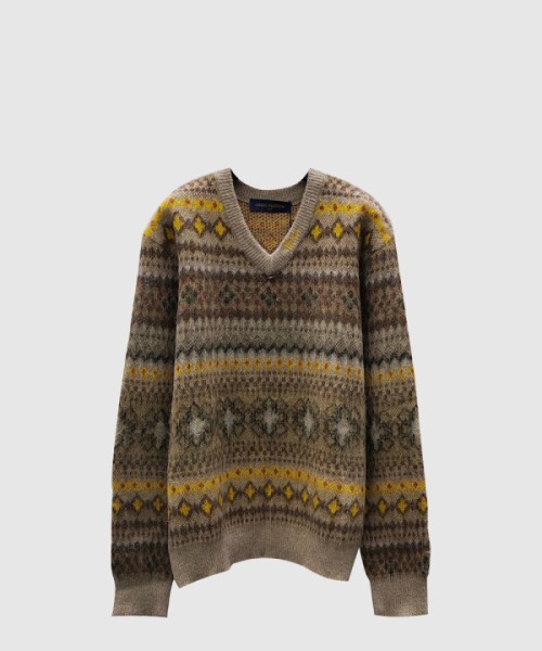 루이비통 프린트 니트 톱