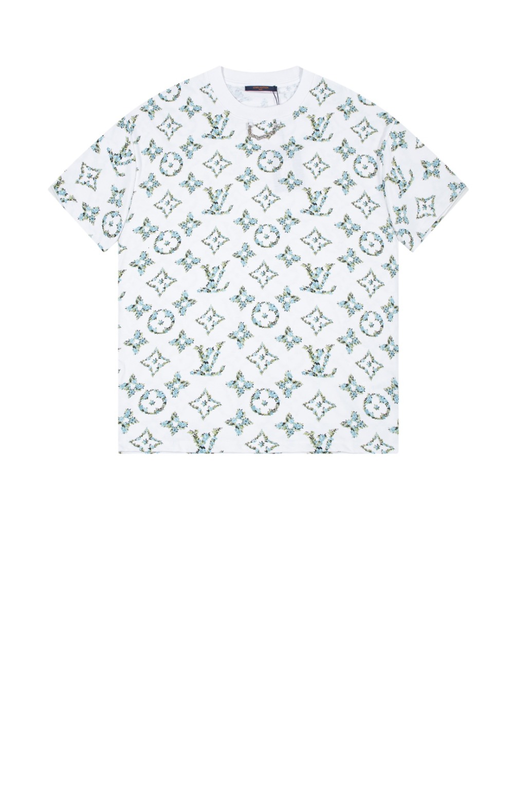 루이비통 로고 프린트 반팔