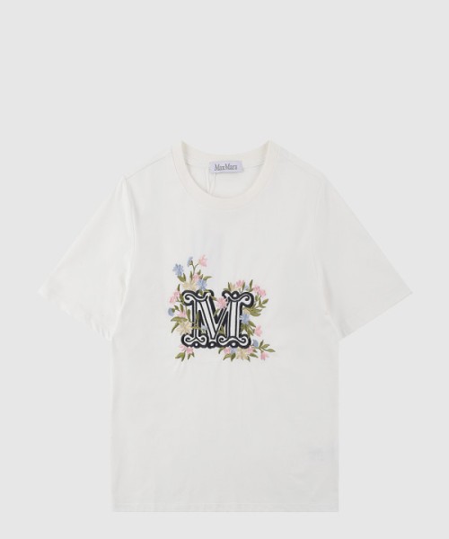 막스마라 로고 프린트 반팔