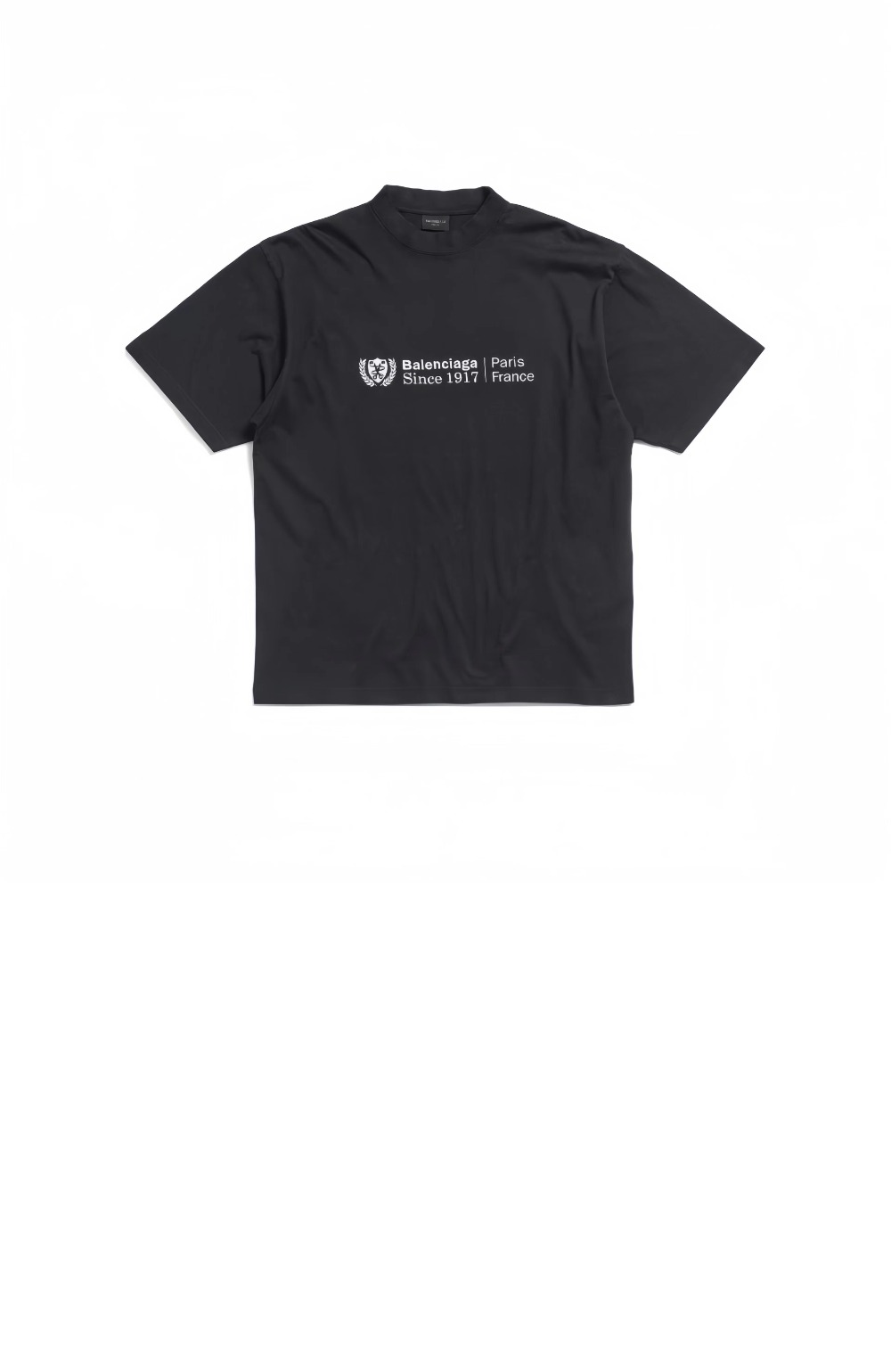 발렌시아가 인스티튜셔널 미디엄 핏 티셔츠