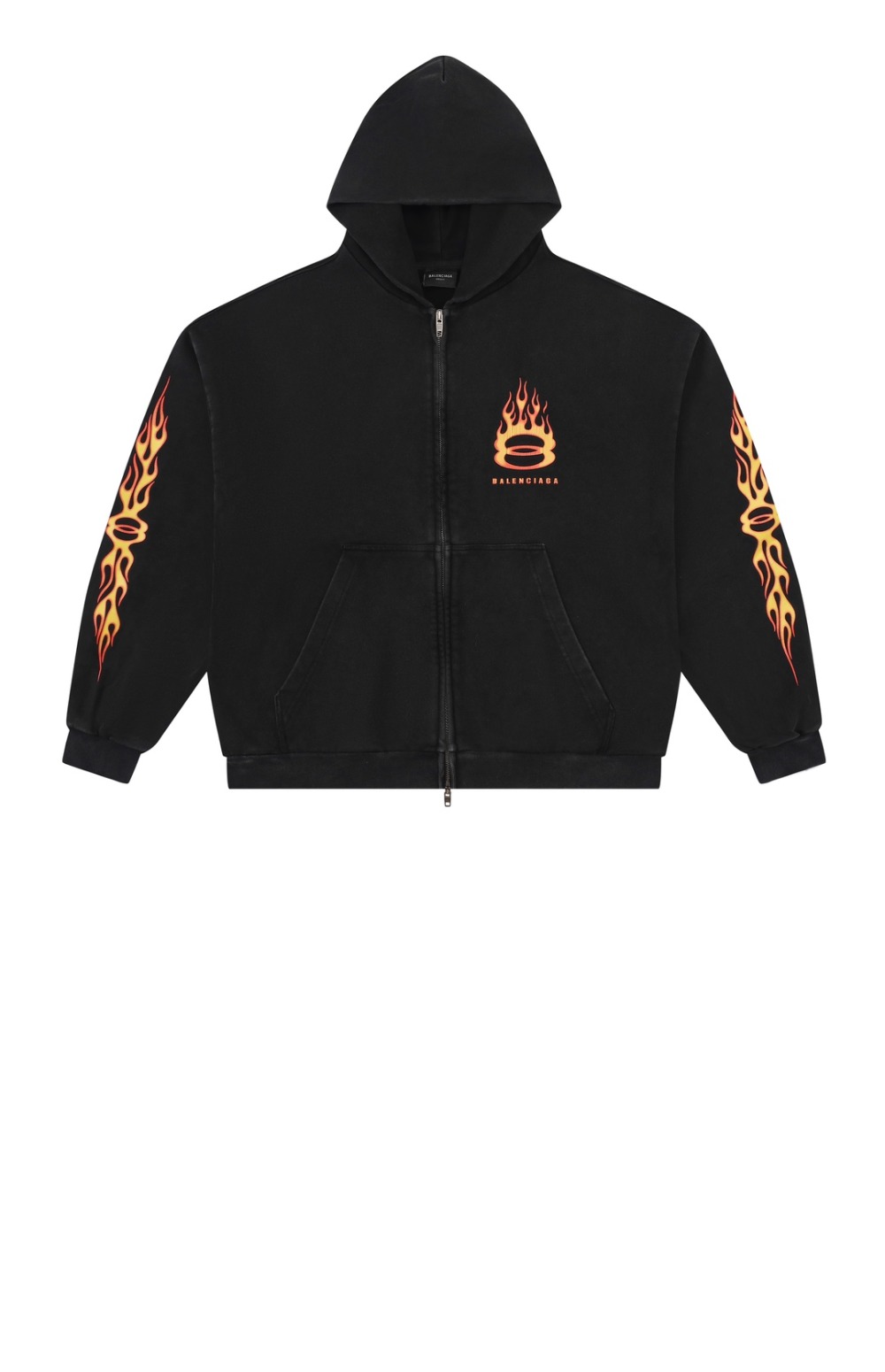 발렌시아가 후드 티셔츠