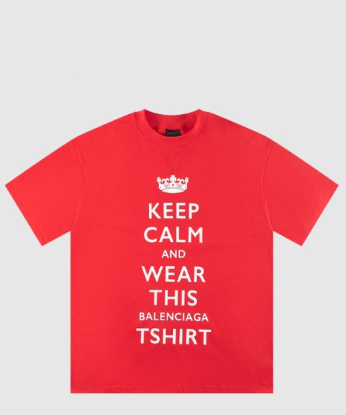 발렌시아가 로고 프린트 반팔