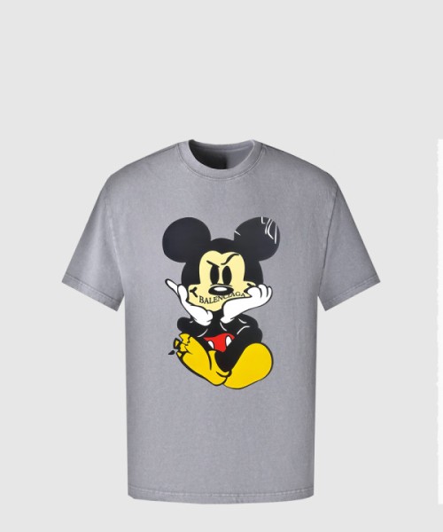 발렌시아가 로고 프린트 반팔