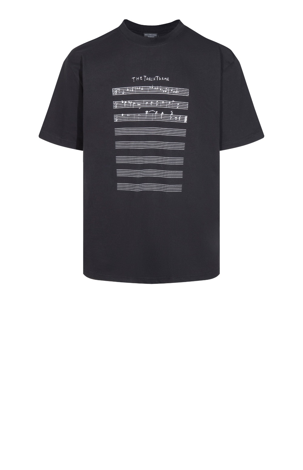 발렌시아가 로고 프린트 반팔