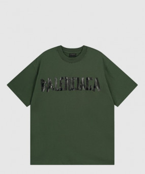 발렌시아가 로고 프린트 반팔