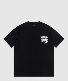 발렌시아가 로고 프린트 반팔