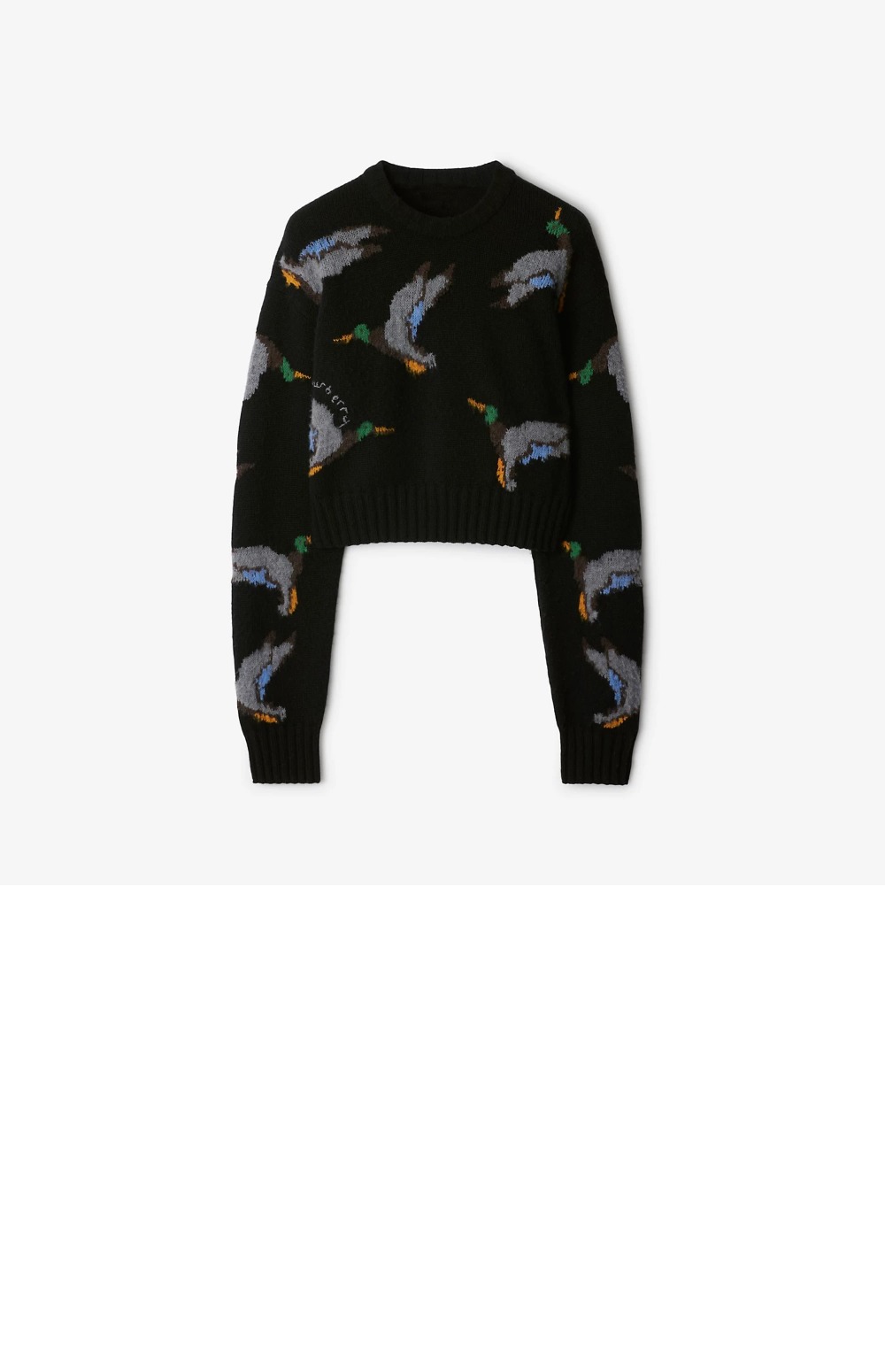 버버리 프린트 니트 톱