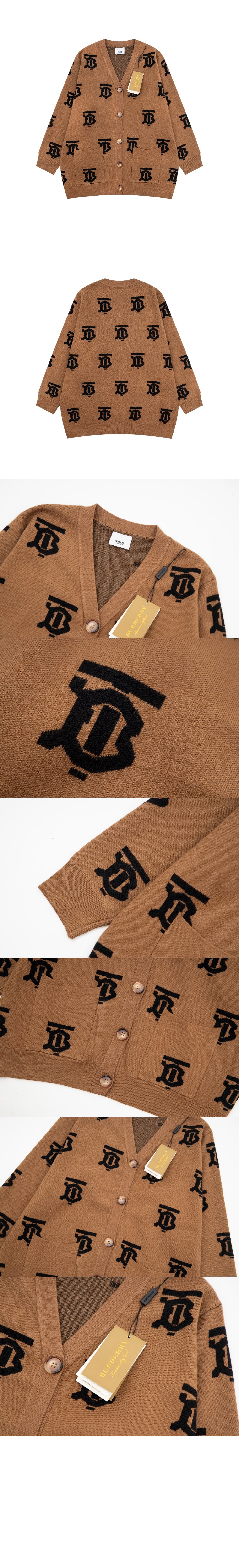 버버리 니트 카디건