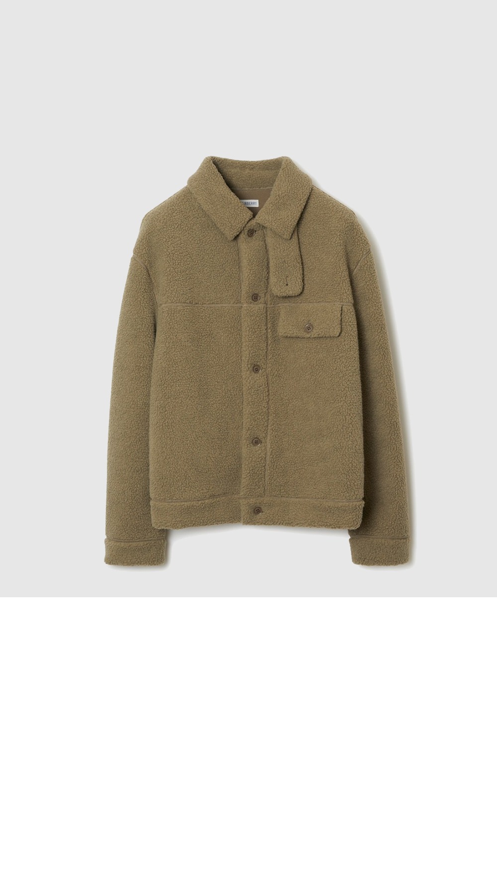 버버리 플리스 오버셔츠