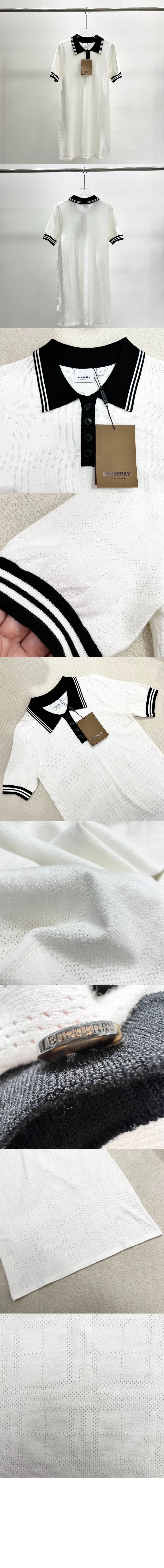 버버리 면 폴로 원피스