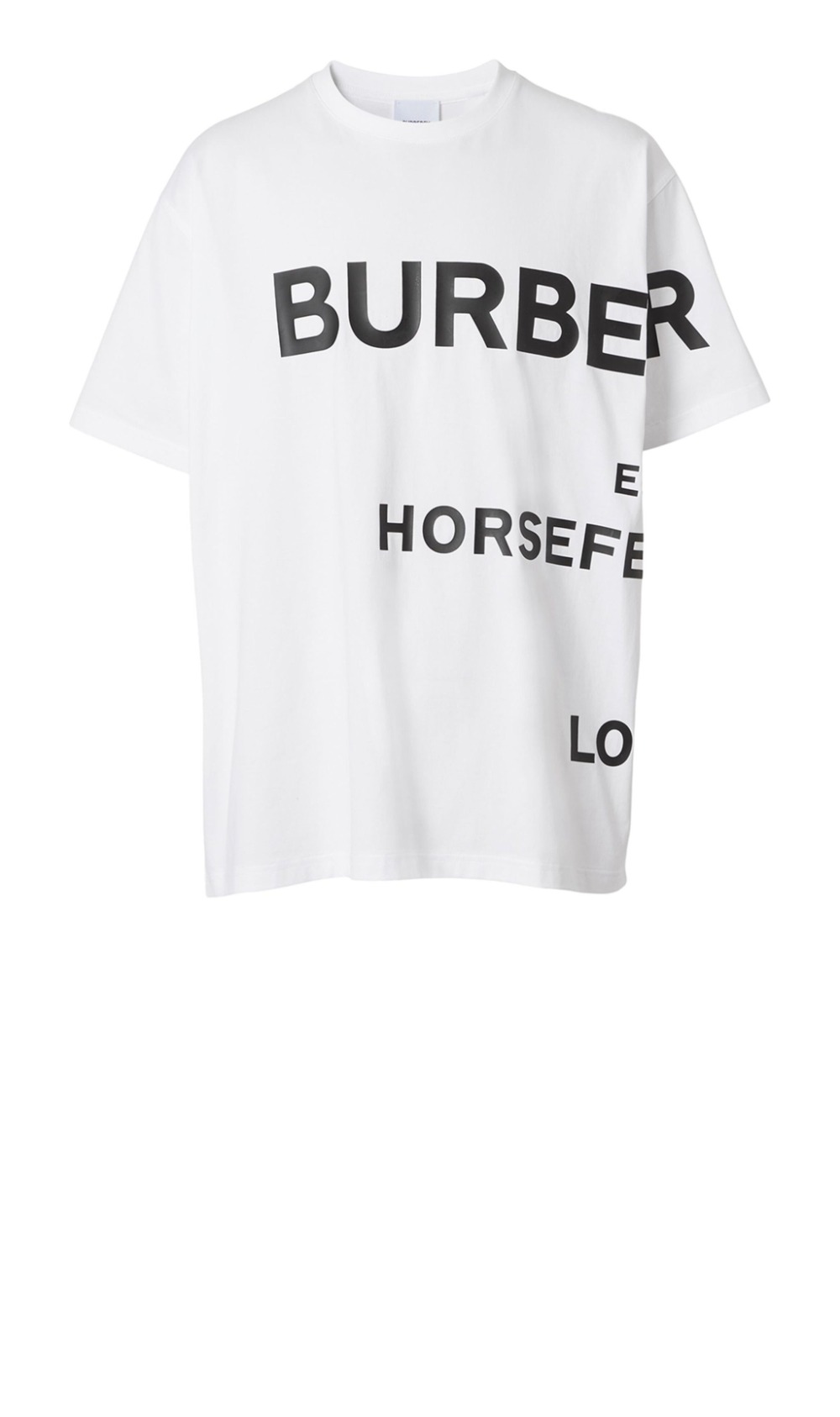 버버리 로고 코튼 티셔츠