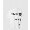 버버리 로고 코튼 티셔츠
