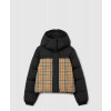 버버리 크롭 리버시블 체크 퍼퍼 재킷