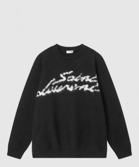 생로랑 플라워 코튼 톱