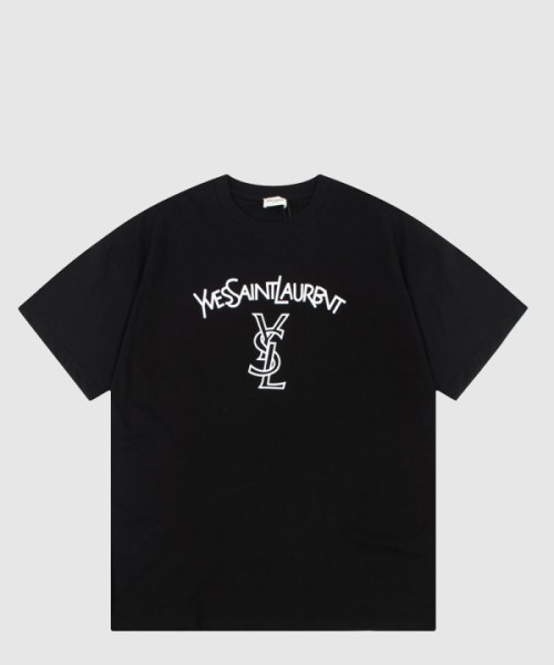 생로랑 플라워 코튼 톱