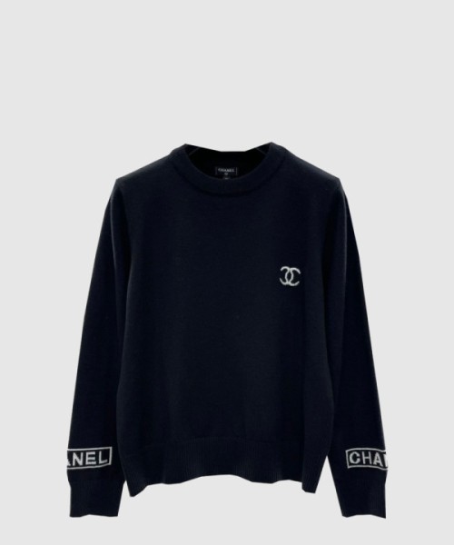 샤넬 로고 니트 상의