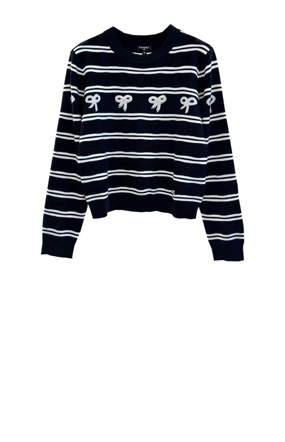 샤넬 로고 니트 상의