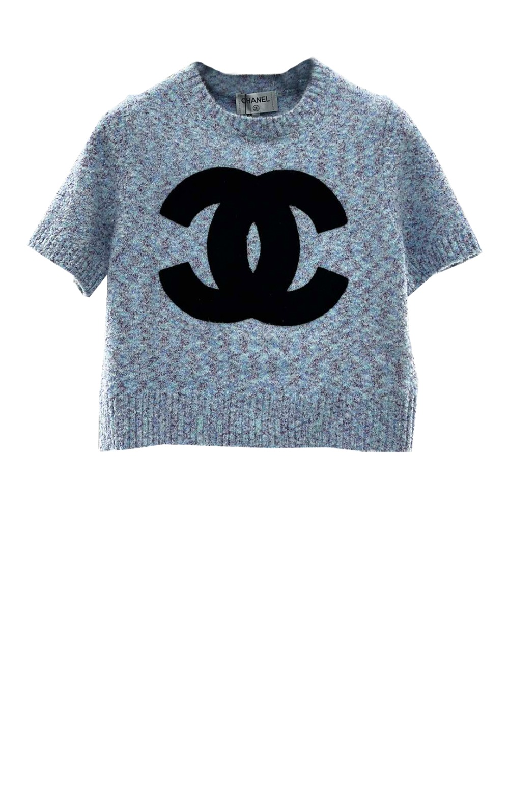 샤넬 로고 니트 상의