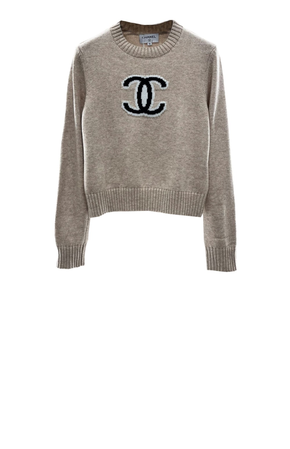 샤넬 로고 니트 상의